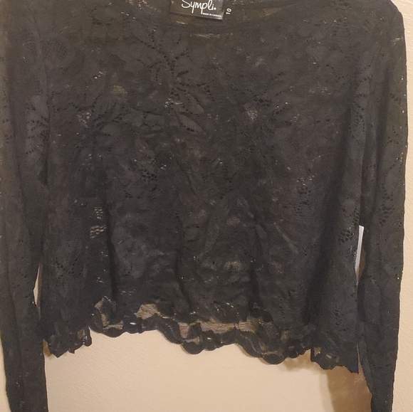 Nwt Simpli cropped lace shorty top - Picture 7 of 7